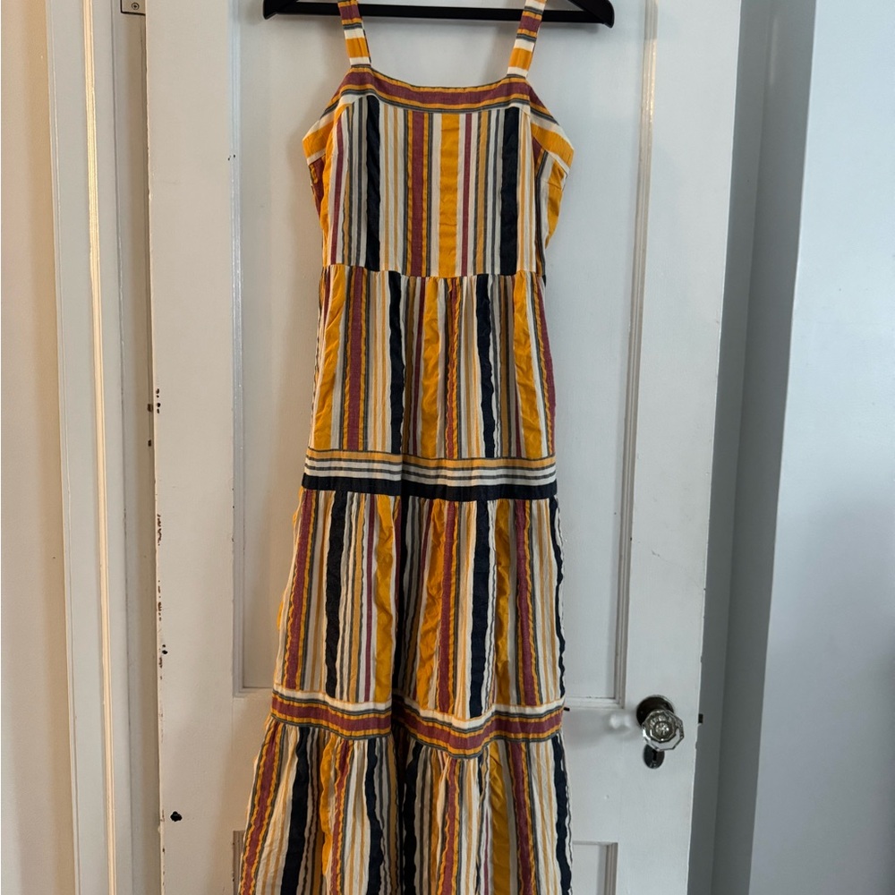 LOFT Colorful Striped Dress